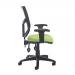 Altino mesh back asynchro operator chair with seat depth adjustment and adjustable arms - black AH22-0S0-BLK