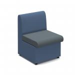 Alto modular reception seating with no arms - elapse grey seat with range blue back ALT50001-EG-RB