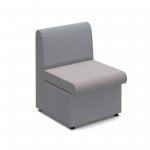 Alto modular reception seating with no arms - forecast grey seat with late grey back ALT50001-FG-LG