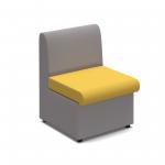 Alto modular reception seating with no arms - lifetime yellow seat with forecast grey back ALT50001-LY-FG