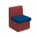 Alto modular reception seating with no arms - maturity blue seat with extent red back ALT50001-MB-ER