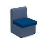 Alto modular reception seating with no arms - maturity blue seat with range blue back ALT50001-MB-RB