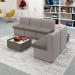 Alto modular reception seating with no arms - present grey seat with forecast grey back ALT50001-PG-FG