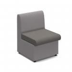 Alto modular reception seating with no arms - present grey seat with forecast grey back ALT50001-PG-FG