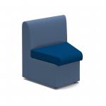 Alto modular reception seating concave with no arms - maturity blue seat with range blue back ALT50002-MB-RB