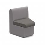 Alto modular reception seating concave with no arms - present grey seat with forecast grey back ALT50002-PG-FG