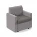 Alto modular reception seating with arms - present grey seat and arms with forecast grey back