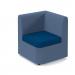 Alto modular reception seating corner unit - maturity blue seat with range blue back