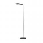 Anders LED floor lamp with swivelling head - Chrome & Black ANFL