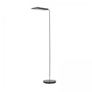 Anders LED floor lamp with swivelling head - Chrome & Black ANFL