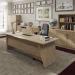 Anson executive desk with panel end legs 2000mm x 1000mm with modesty panel - barcelona walnut ANS-ED-BW