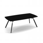 Anson executive rectangular conference table with A-frame legs - Black ANS-TBR22-BK