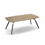 Anson executive rectangular conference table with A-frame legs - barcelona walnut ANS-TBR22-BW