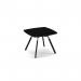 Anson executive square meeting table with A-frame legs - Black ANS-TBS12-BK