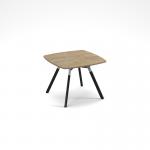 Anson executive square meeting table with A-frame legs - barcelona walnut ANS-TBS12-BW