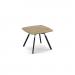 Anson executive square meeting table with A-frame legs - barcelona walnut ANS-TBS12-BW