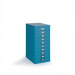 Bisley multi drawers with 10 drawers - blue B10MDBL