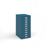 Bisley multi drawers with 10 drawers - blue B10MDBL