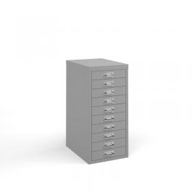 Bisley multi drawers with 10 drawers - grey B10MDG