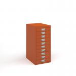Bisley multi drawers with 10 drawers - orange