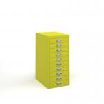 Bisley multi drawers with 10 drawers - yellow