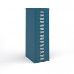 Bisley multi drawers with 15 drawers - blue