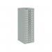Bisley multi drawers with 15 drawers - silver B15MDS