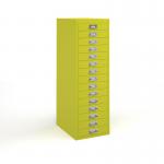 Bisley multi drawers with 15 drawers - yellow