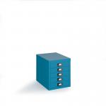 Bisley multi drawers with 5 drawers - blue B5MDBL