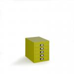 Bisley multi drawers with 5 drawers - green B5MDGN