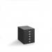 Bisley multi drawers with 5 drawers - black B5MDK