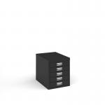 Bisley multi drawers with 5 drawers - black B5MDK