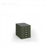 Bisley multi drawers with 5 drawers - olive green B5MDOG