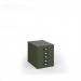 Bisley multi drawers with 5 drawers - olive green B5MDOG