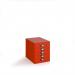 Bisley multi drawers with 5 drawers - red B5MDR