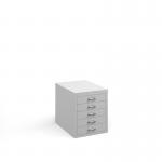 Bisley multi drawers with 5 drawers - white B5MDWH