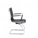 Bari executive visitors chair - black faux leather BARI100C1