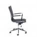 Bari medium back executive chair - black faux leather BARI200T1