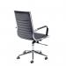 Bari medium back executive chair - black faux leather BARI200T1