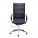 Bari high back executive chair - black faux leather BARI300T1