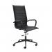 Bari high back executive chair black frame - black faux leather BARI300T1-K