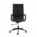 Bari high back executive chair black frame - black faux leather BARI300T1-K