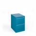 Bisley steel 2 drawer public sector contract filing cabinet 711mm high - blue BBPSF2BL