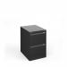 Bisley steel 2 drawer public sector contract filing cabinet 711mm high - black BBPSF2K