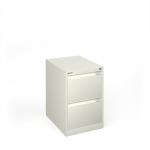 Bisley steel 2 drawer public sector contract filing cabinet 711mm high - white BBPSF2WH