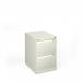 Bisley steel 2 drawer public sector contract filing cabinet 711mm high - white BBPSF2WH