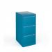 Bisley steel 3 drawer public sector contract filing cabinet 1016mm high - blue BBPSF3BL