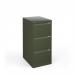 Bisley steel 3 drawer public sector contract filing cabinet 1016mm high - olive green BBPSF3OG