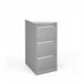 Bisley steel 3 drawer public sector contract filing cabinet 1016mm high - silver BBPSF3S