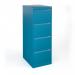 Bisley steel 4 drawer public sector contract filing cabinet 1321mm high - Azure Blue BBPSF4BL